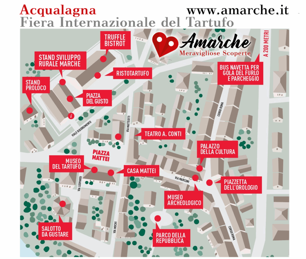fiera tartufo acqualagna mappa
